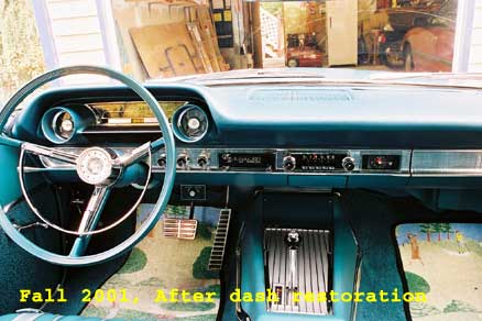 1963 Galaxie dashboard finished and installed