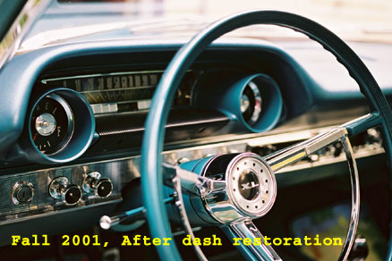 1963 Galaxie dashboard restored